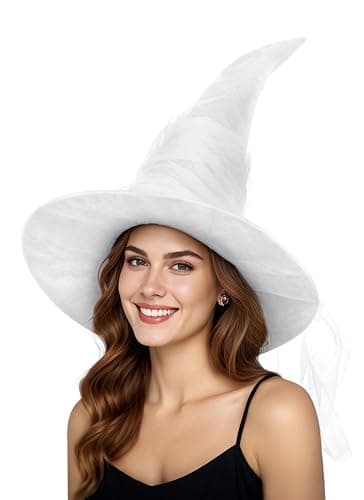 HOMELEX Black Witch Hat for WomenLarge Size Halloween Party Costumewear