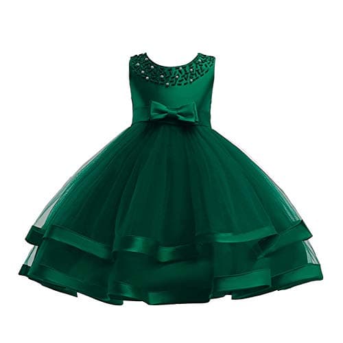 COMISARA 6M-9T Kids Pageant Flower Girl Dress for Weddings Party
