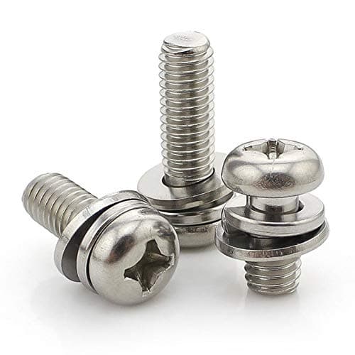 304 Stainless Steel Round Head Bolt Assortment M3 Screws - 10PCS