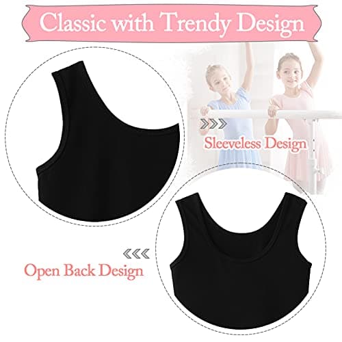 MERIABNY Tank Design Ballet Leotard for Girls 3-9