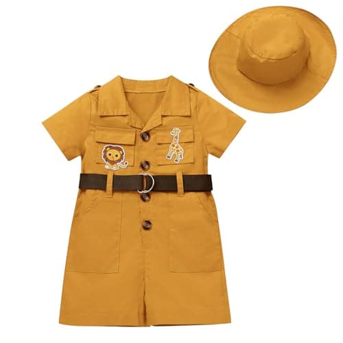 Safari Birthday Suit for Toddler Boy Girl Zookeeper Clothes