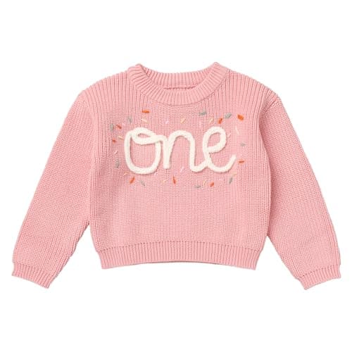 IDOPIP Toddler Girls' BohoEmbroidery Sweatshirt Outfit Fall Winter