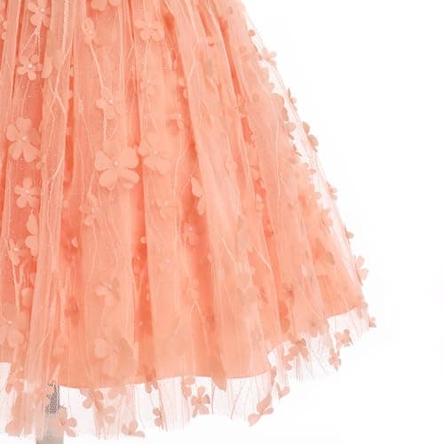 Girl's 3D Flower Princess Tutu Dress