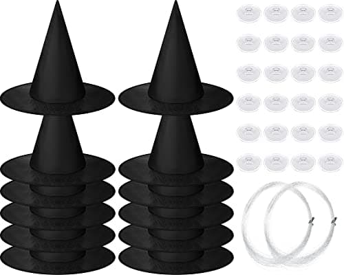 Satinior Witch Hat Halloween Costume with Rope Accessory