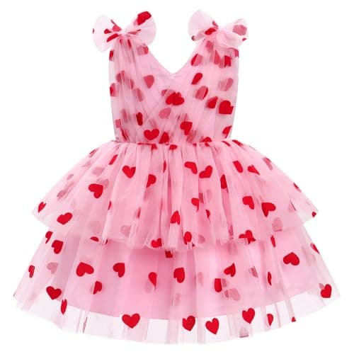 IMEKIS Toddler Girls Rainbow Butterfly Birthday Tutu Dress