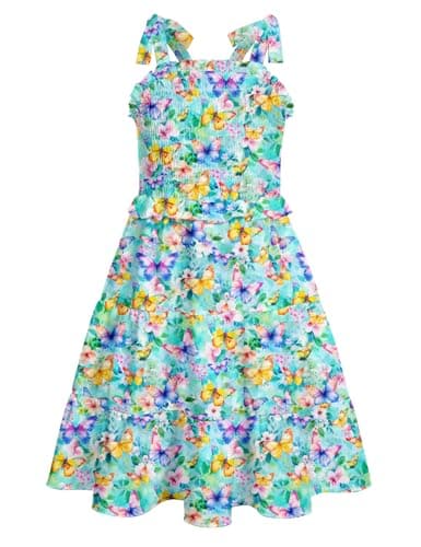 Kids4ever Girls Tiered Sundress with Pockets Summer Beachinte