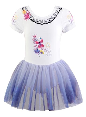 Unicorn Tutu Ballet Leotards for Toddlers Girls Cotton Tulle Skirts
