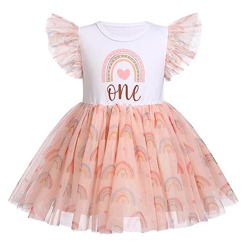 Newborn Infant Baby Girl Birthday Party Dress Romper