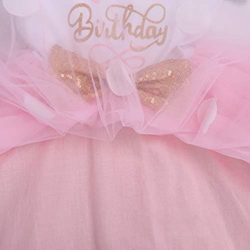 IBTOM CASTLE Polka Dots Sequin Tutu Dress for Baby Girls BirthdayCake Smash Photo Shoot