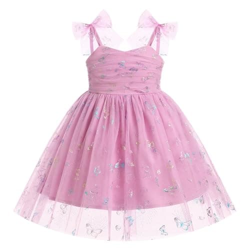 IBTOM CASTLE Toddler Flower Backless Tutu Dress for Girls Party & Cake Smash Birthday