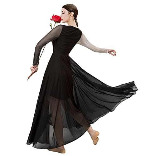 ROYAL SMEELA Women's Modern Long Sleeve Dance Dress - Lyrical Costume