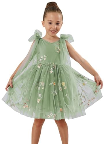 2Bunnies Girl Enchanted Floral Lace A-Line Garden Party Dress
