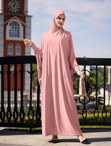 ODASDO Abaya Dress with Hijab for Women