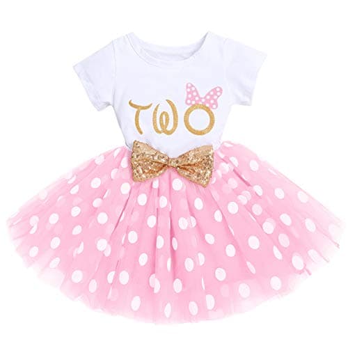 IBTOM CASTLE Polka Dots Sequin Tutu Dress for Baby Girls BirthdayCake Smash Photo Shoot