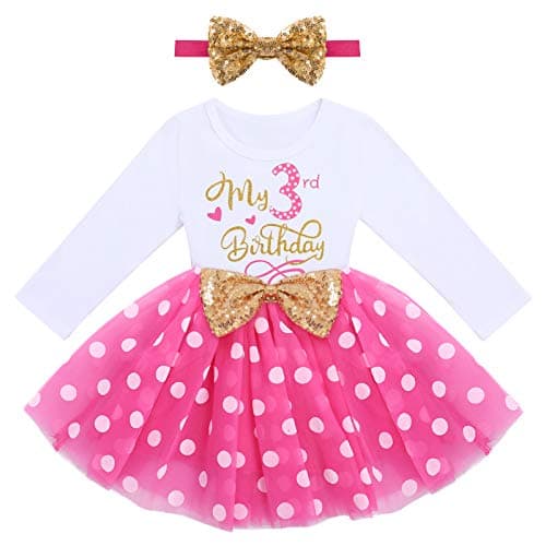Refined Title: ODASDO Baby Girls Toddlers Birthday Tutu Dress Set