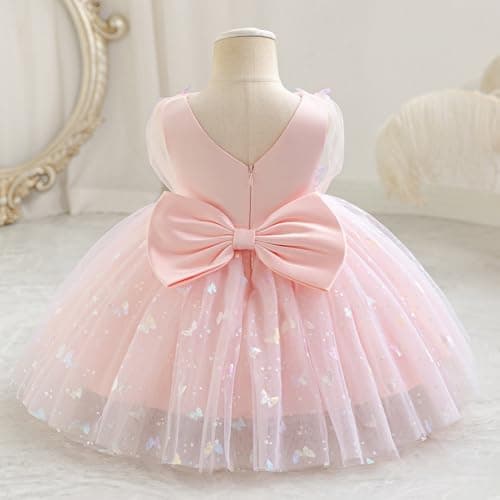 IMEKIS Toddler Butterfly Sparkle Tulle Birthday Dress