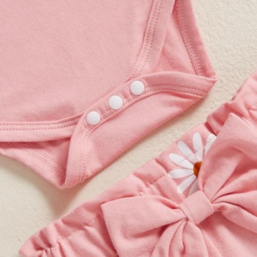 Cevoerf Baby Girl Daisy Theme Birthday Outfit Set