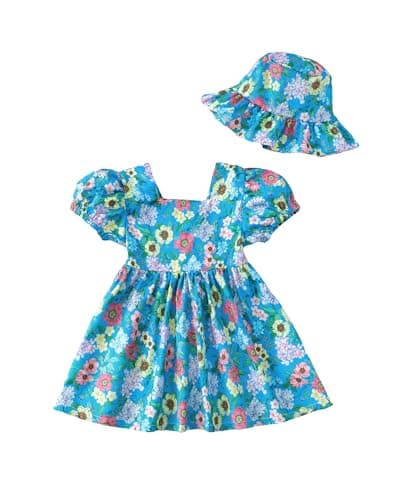 Sweetabby Boho Girl Summer Dress Ruffle Sundress