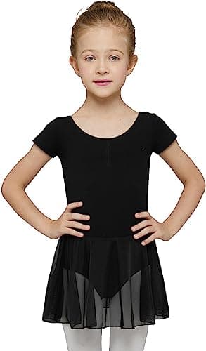 MdnMd Girls' Ballet Leotards with Skirt for Toddlers