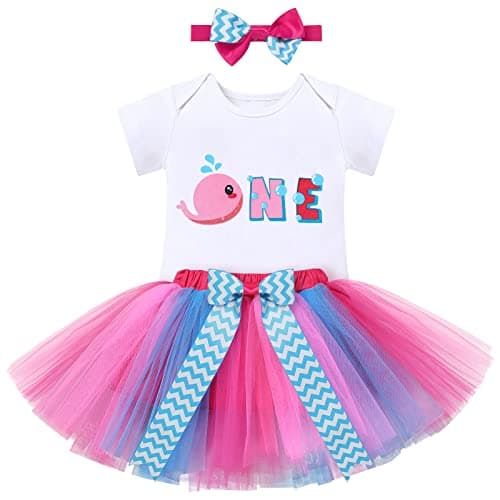 ODASDO Baby Girl 1st Birthday Cake Smash Outfit