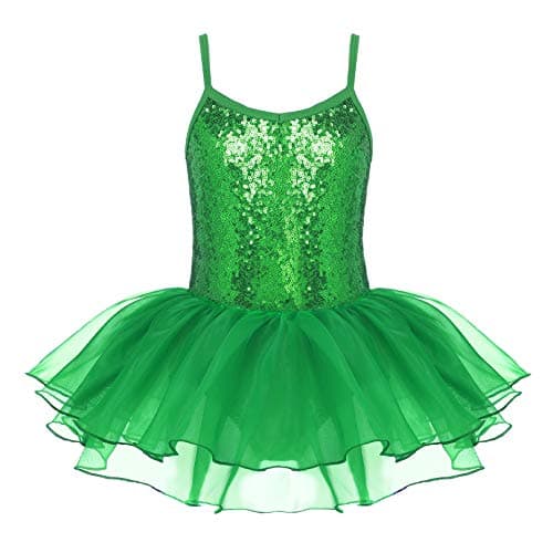Zaclotre Sparkly Ballet Tutu Dress for Little Girls