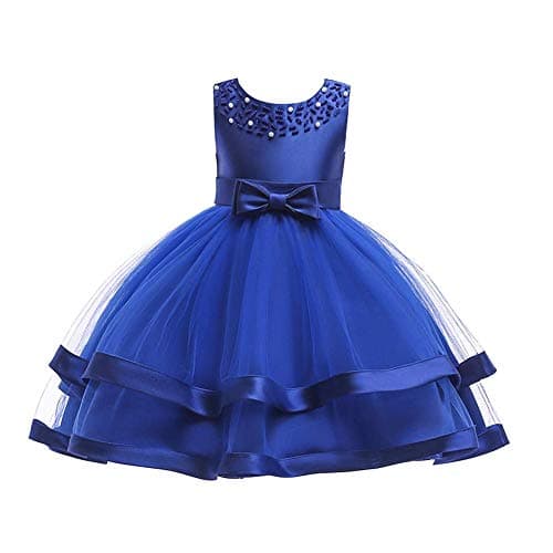 COMISARA 6M-9T Kids Pageant Flower Girl Dress for Weddings Party