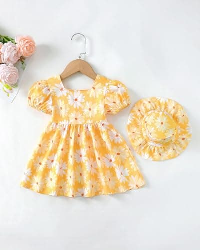 Sweetabby Boho Girl Summer Dress Ruffle Sundress