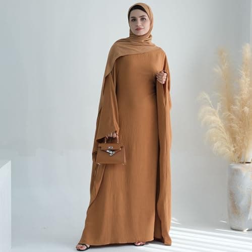 Lenmipot Women's Modern Muslim Abaya Dressdzić