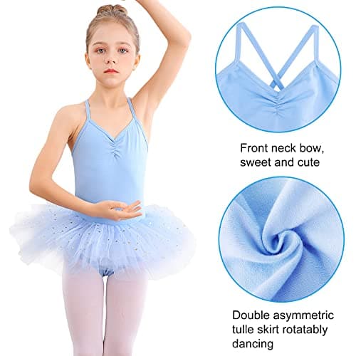 Biezoner Cotton Ballet Tutu Dress for Girls (Toddler-Little Kid-Big Kid)