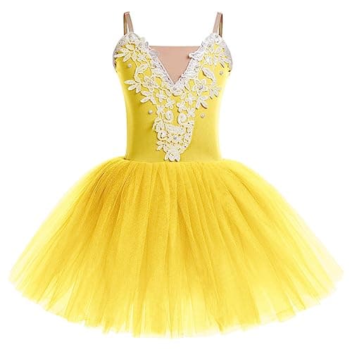 Girl's Velvet Tutu Ballet Dress - Spaghetti Straps Gymnastics Leotard