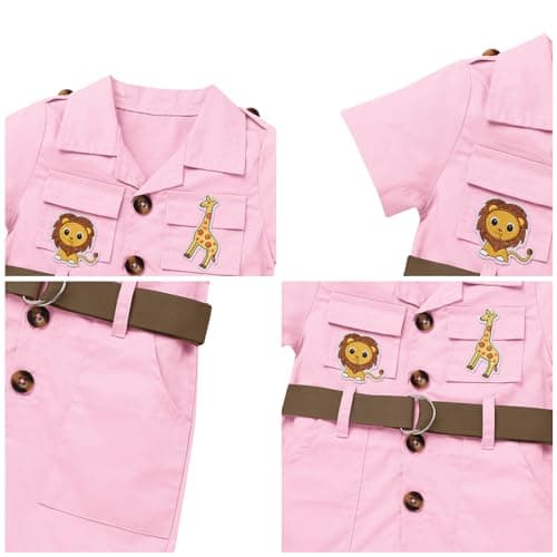 Safari Birthday Suit for Toddler Boy Girl Zookeeper Clothes
