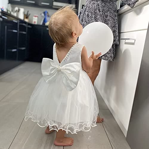 Refined Title: LZH Baby Girls Backless Flower Wedding Dresses