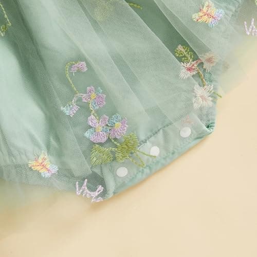 MA&BABY Embroidered Flower Tutu Dress for Baby Girls Party & Holiday