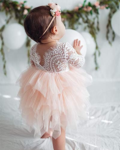 2Bunnies Girl Peony Lace Back Tiered Tutu Party Dress