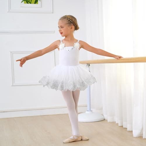 AFAVOM Sequin Ballet Camisole Dress for Toddler Girls