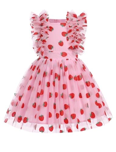 IMEKIS Kids Girls Confetti Birthday Princess Dress 3-10T