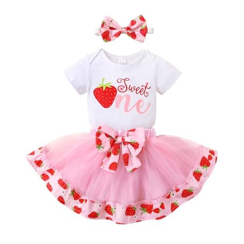 YOUNGER TREE Shiny Printed Sequin Bowknot Tutu Dress for Newborn Baby Girls' 1st Birthday