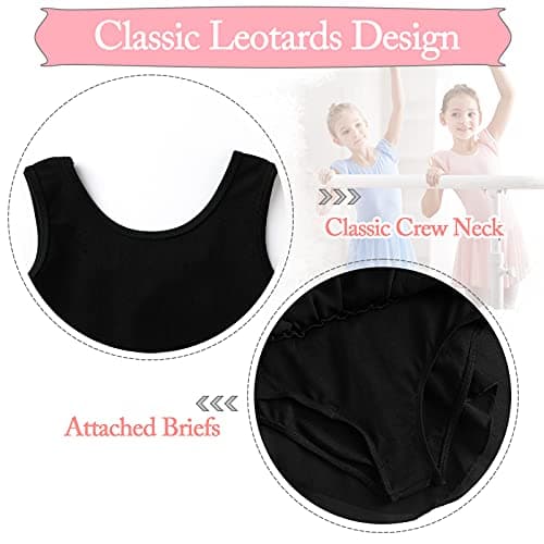 MERIABNY Tank Design Ballet Leotard for Girls 3-9