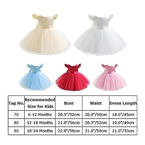 Baby Girls Satin Bowknot Princess Tutu Dress