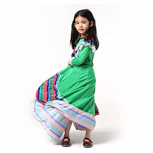 Shyhand Mexican National Style Princess Dress for Girls Halloween Party
