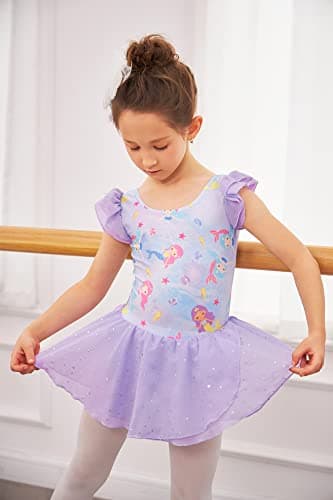 Arshiner Girls' Ballet Dance Tutu Skirted Leotard