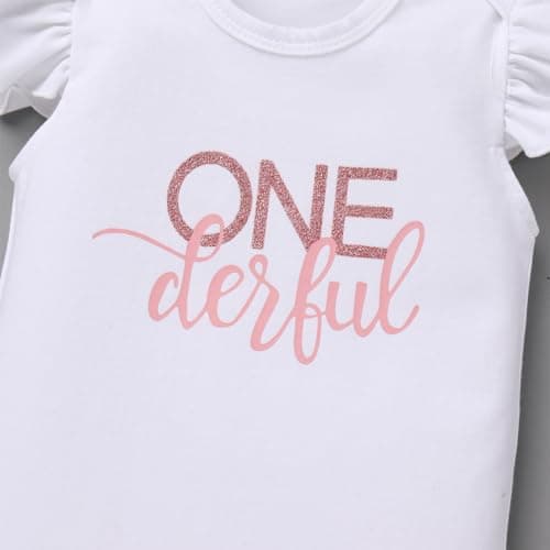 ODASDO Baby Girl 1st Birthday Cake Smash Outfit Set