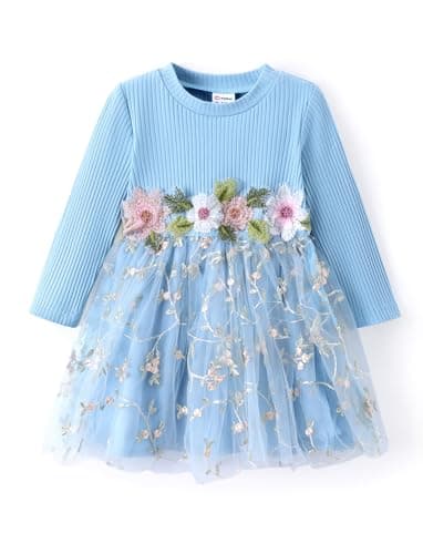 PATPAT Girl's Tulle Tutu Party Dress Formal Flower Princess