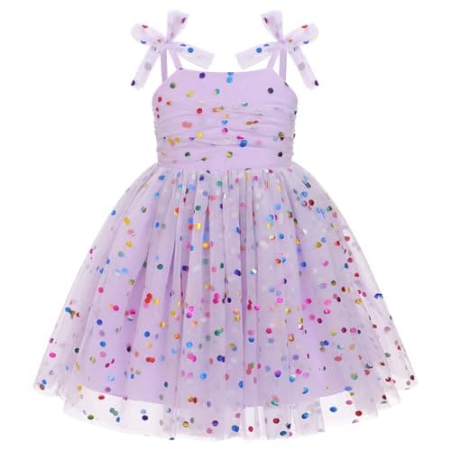 IBTOM CASTLE Toddler Flower Backless Tutu Dress for Girls Party & Cake Smash Birthday