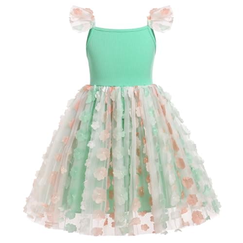 ODASDO Flower Girl Tutu Wedding Dress for Girls