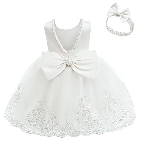 Baby Backless Pageant Dress with Headwear