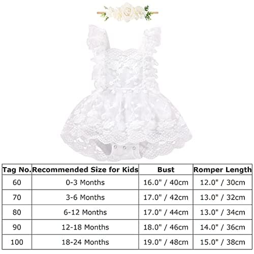 Floral Lace Ruffle Sleeve Backless Baby Girl Romper Dress Outfit