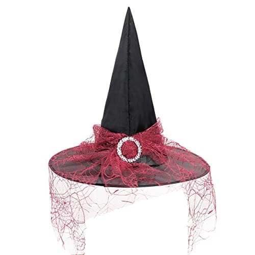 Witch Hat for Women & Girls Halloween Costume Decor Cosplay Party