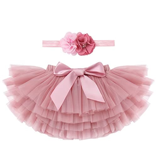 ODASDO Baby Girl Rainbow Birthday Cake Smash Outfit Set