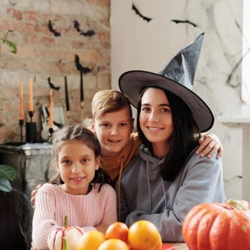CROOT Black Witch Hat for Halloween Party & Cosplay